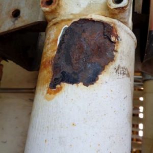 Rusted pipeline Rusted pipeline